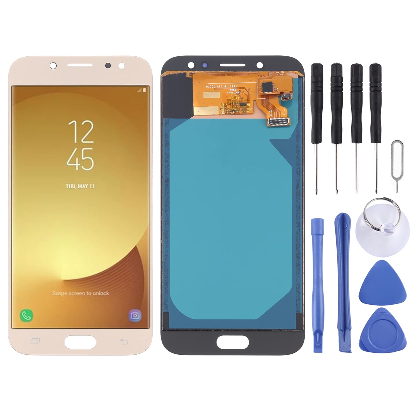 Écran cassé Galaxy J7 2017 J730F solution bloc LCD tactile or - 8