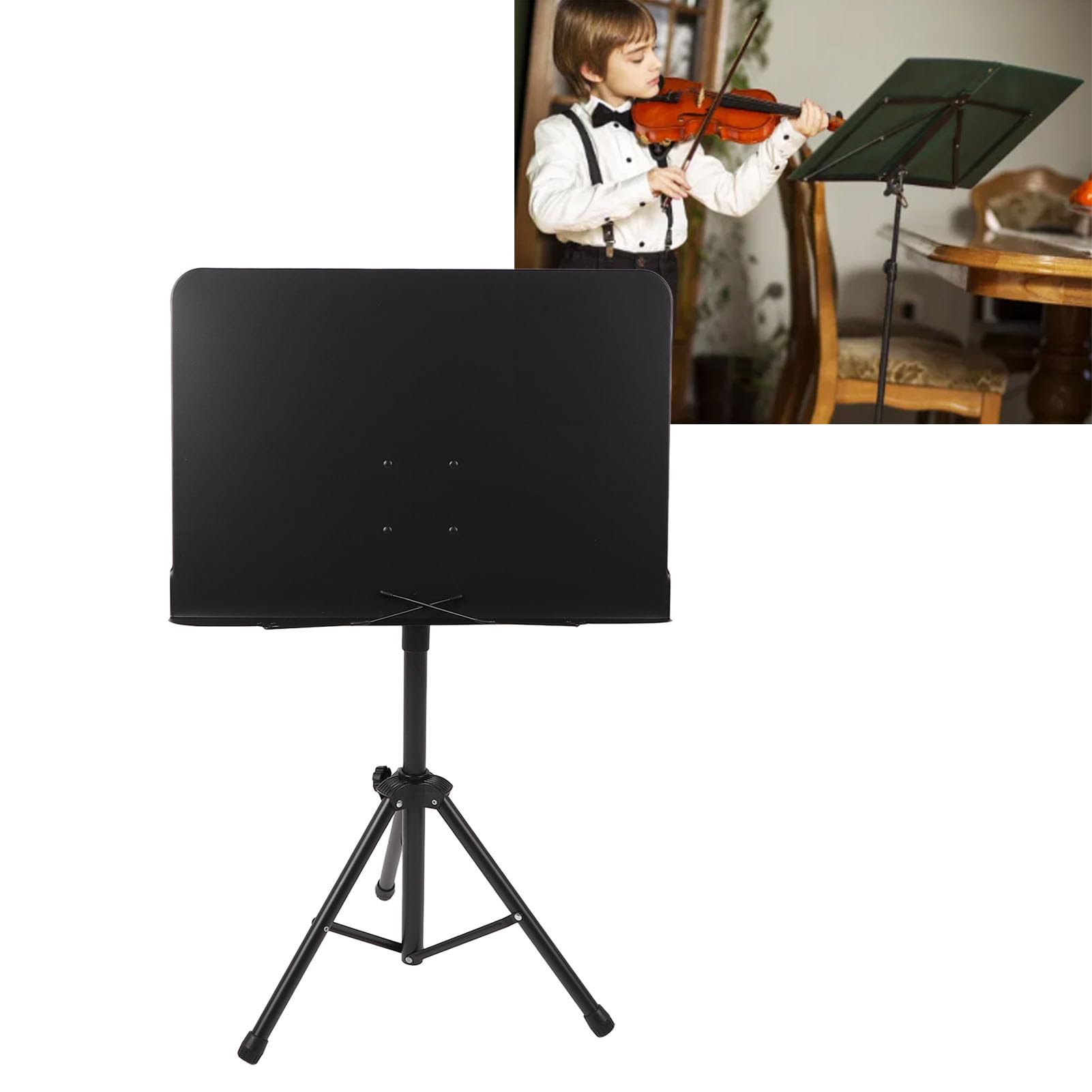Leggio per Spartiti, Porta Spartiti Pieghevole e Sollevabile, Porta Spartiti Portatile per Chitarra, Violino, Leggio da Tavolo per Violino, Chitarristi, Banda, Viaggi, Concerti