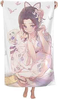 Amazon|バスタオル 鬼滅の刃 胡蝶しのぶ ビーチタオル 大判 肌に Amazon|バスタオル 鬼滅の刃 胡蝶しのぶ ビーチタオル 大判 肌に