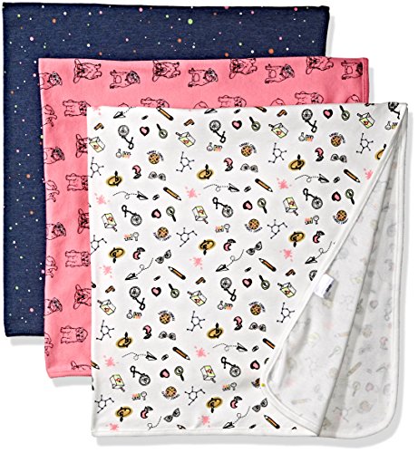 Rosie Pope Baby Girls' 3 Pack Blankets