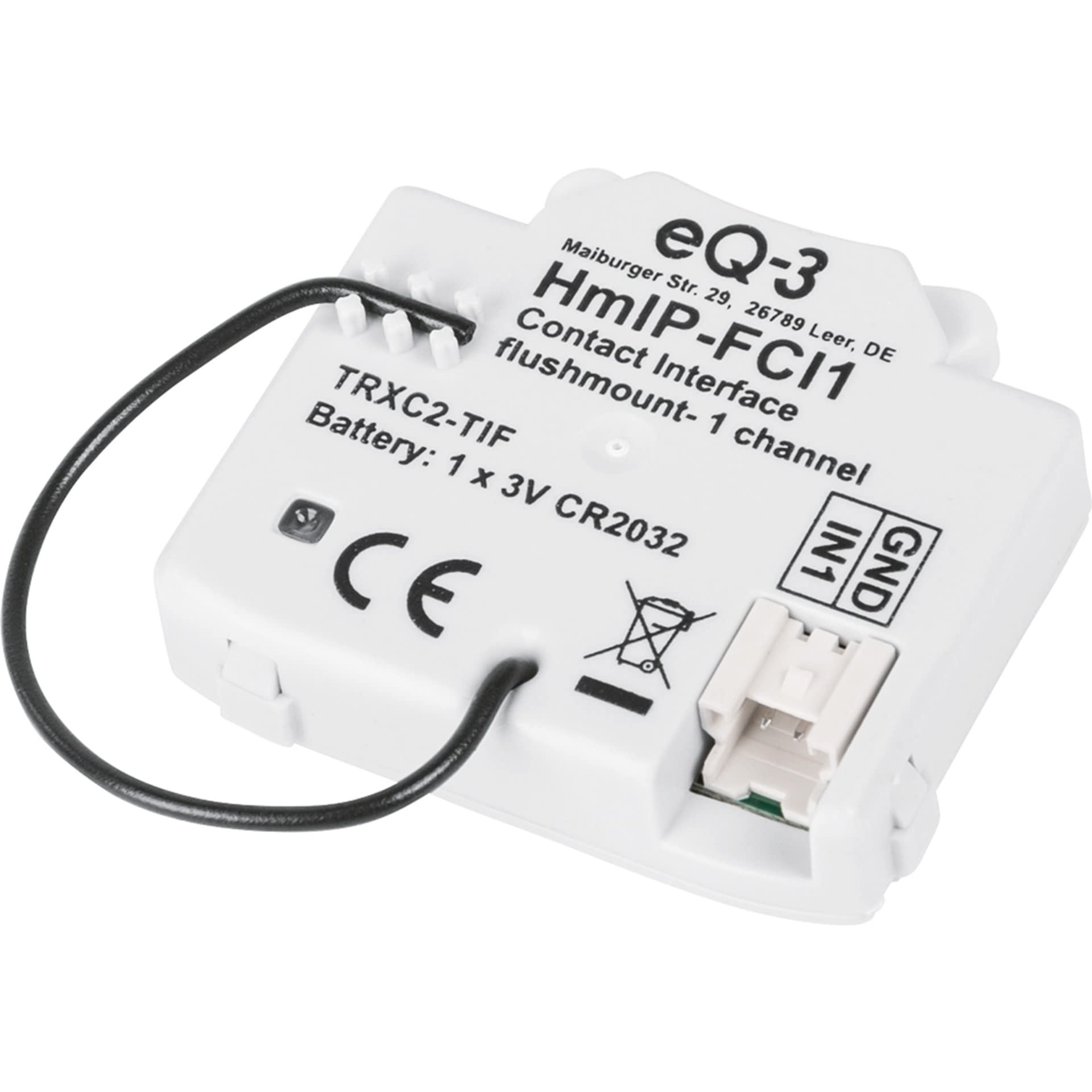 Homematic IP Interfejs stykowy podtynkowy – 1-krotny | Smart Home, 3 V, 153489A0