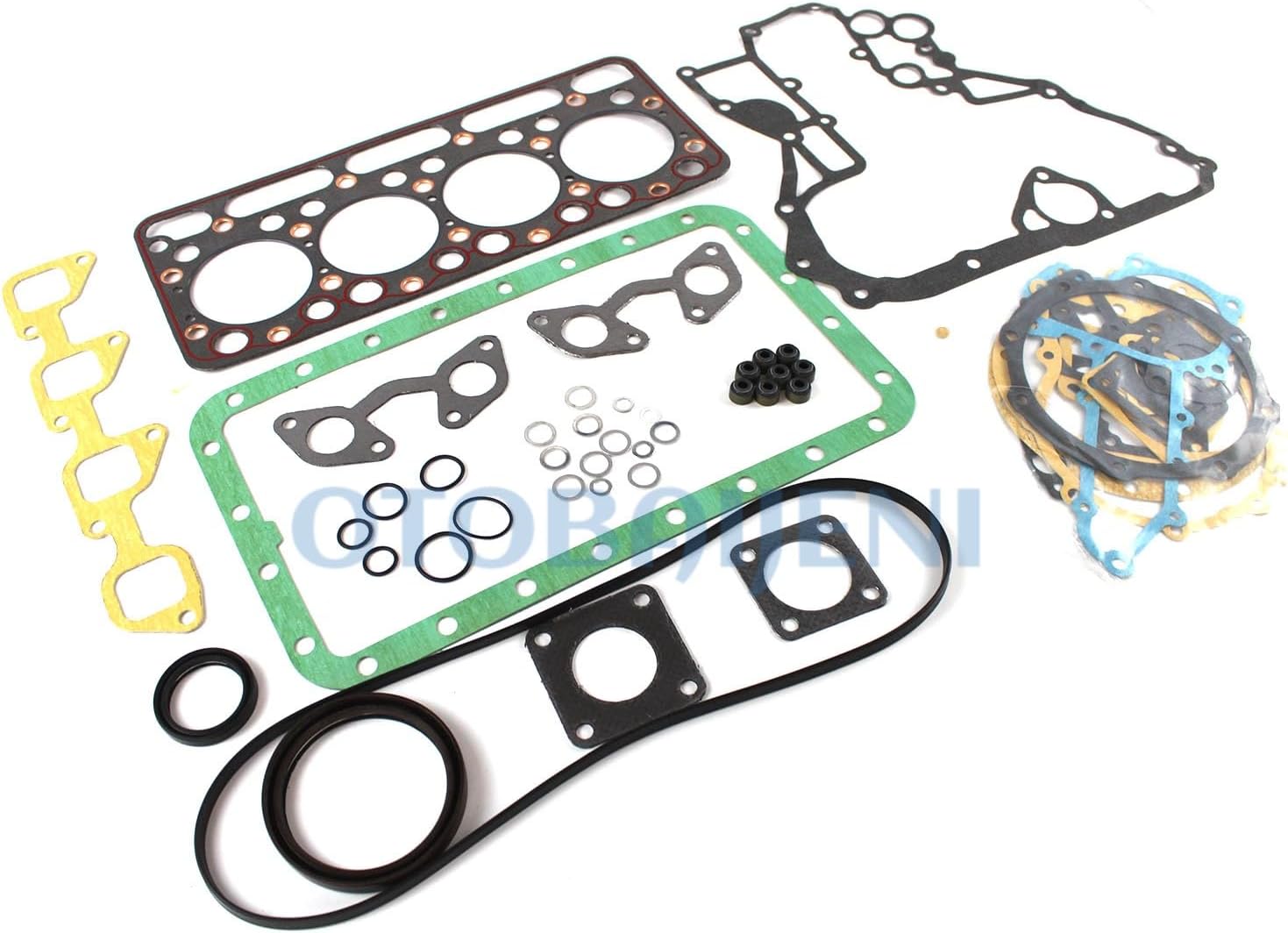 V1702 Complete Cylinder Head Assembly 15422-03040 With Engine Gasket Kit 15421-03310 for Kubota V1702 V1702T V1702-B V1702B V1702A V1702-DI Engine Rebuild Aftermarket Parts