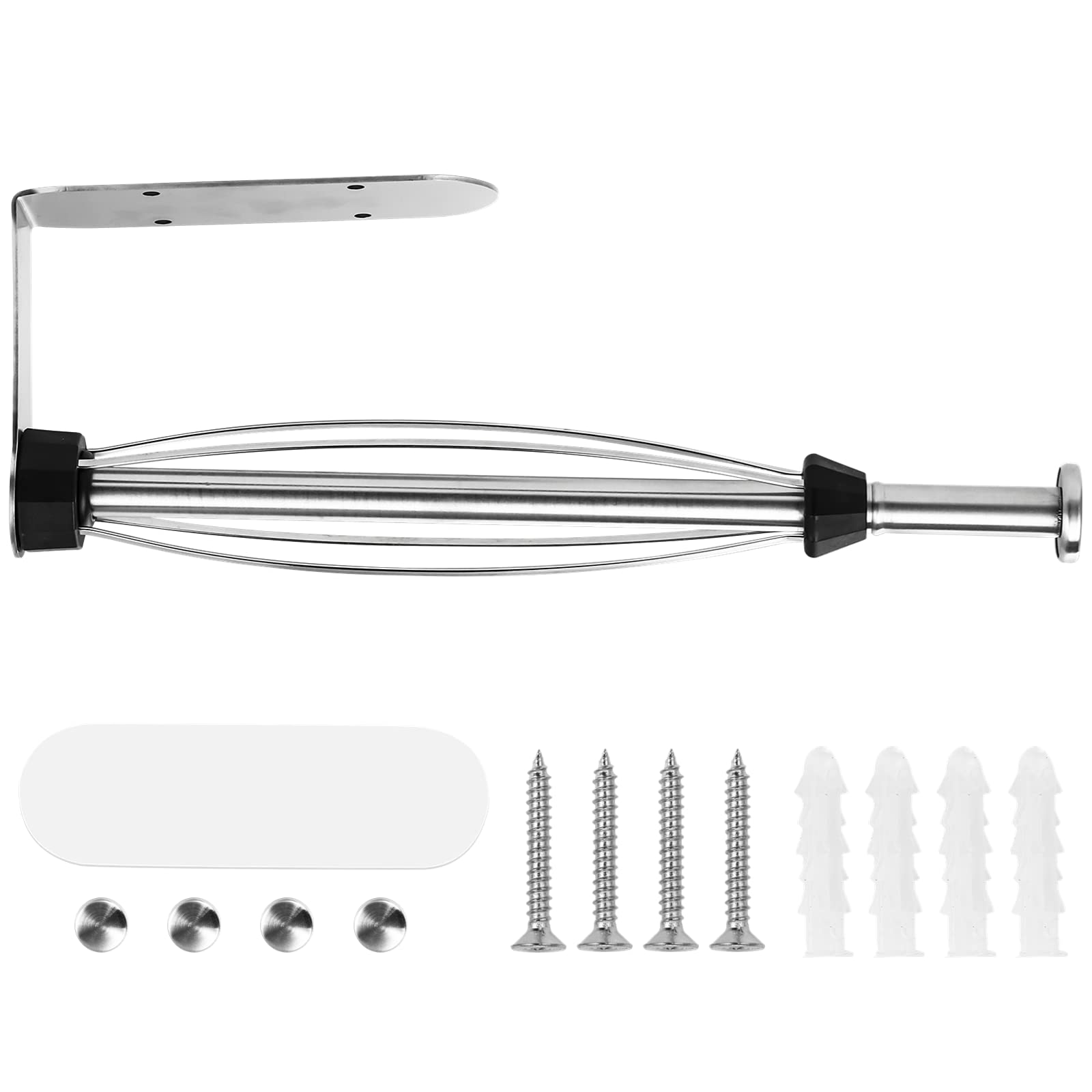 Porte-essuie-tout En Acier Inoxydable - Autoportant Et Innovant Avec Bras De Serrage