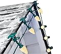 C9 Christmas Lights Outdoor with 100 Spring Clips 65FT 100LED, C9 String Lights Waterproof Connectable for House Roof Patio Yard Windows Xmas Tree Outdoor Christmas Light Decorations, Warm White