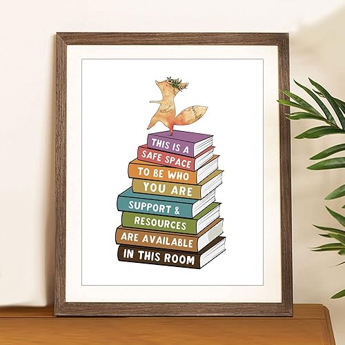 Miniatura 4 de This Is A Safe Space, Inclusive Classroom Wall Art, Diversity Classroom Decor, Classroom Decor Print, Social Worker, School Counselor Office
