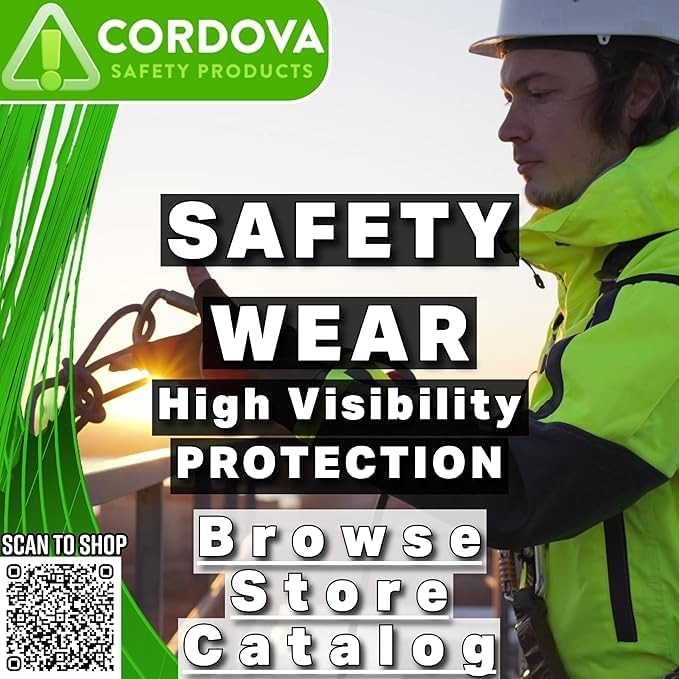 Cordova VB221PFR Type R, Class II, Limited FR, 5-Point Breakaway Vest, Lime Mesh, Silver Reflective Tape - Image 8