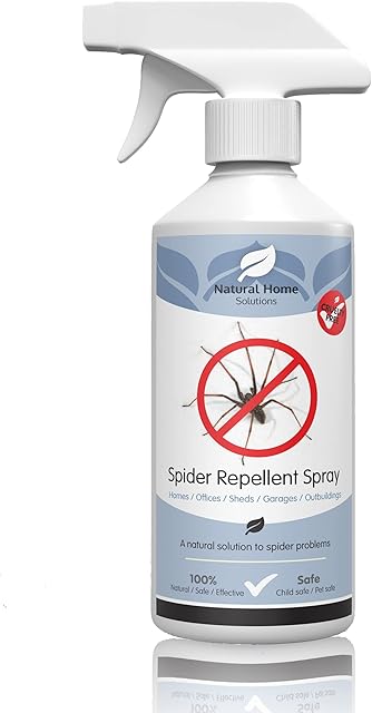 Spider Repellent Spray Anti Spider Spray Eco Stop Spiders Insects Bugs Coming in House in Window Outdoors Indoors Peppermint Oil 500ml