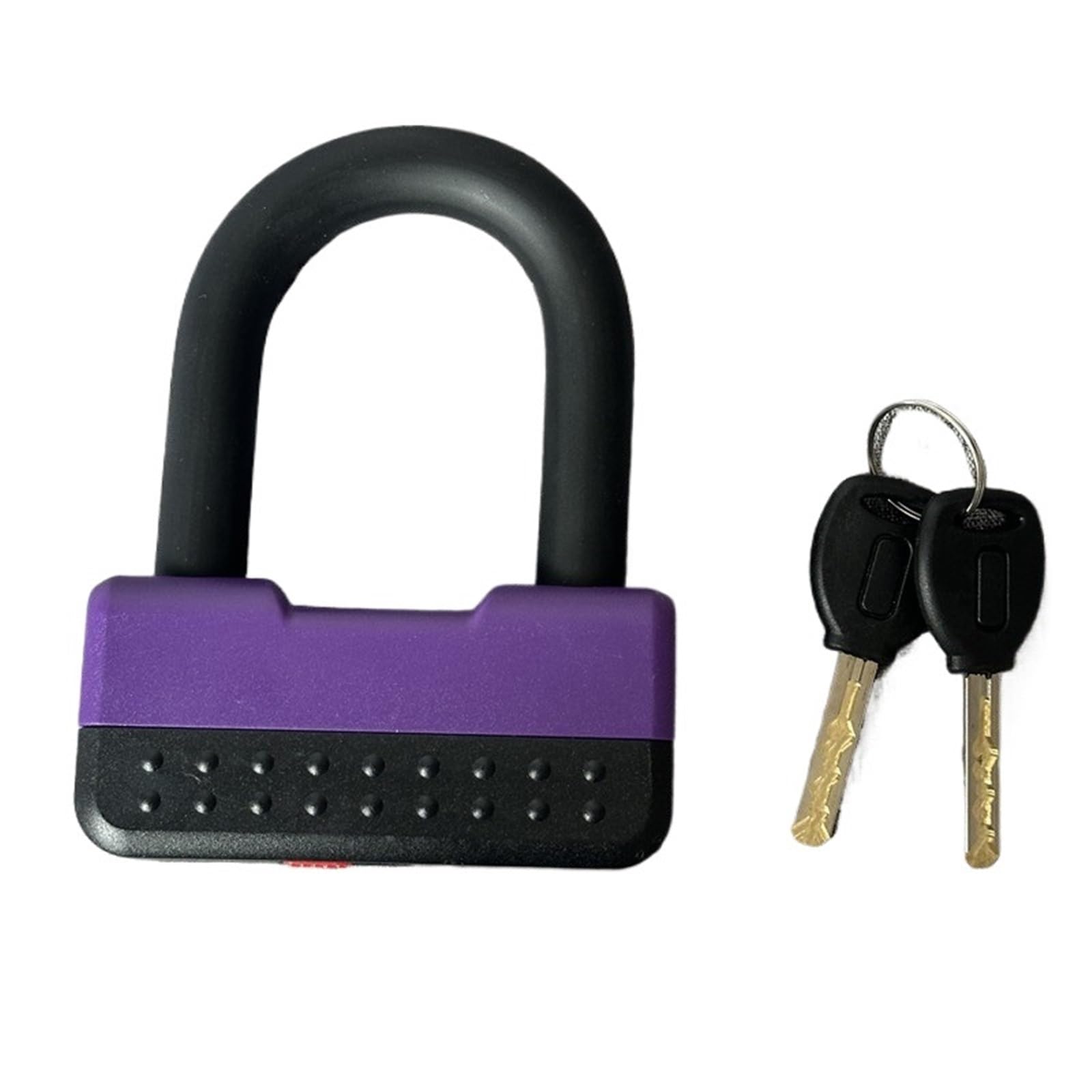 Motorcycle Handlebar Lock Anti-Theft Bike U Lock with Heavy Duty Motorcycle Bicycle Dics Car Wheel 2 Brass Keys Motorbike Lock Security(6107purple)