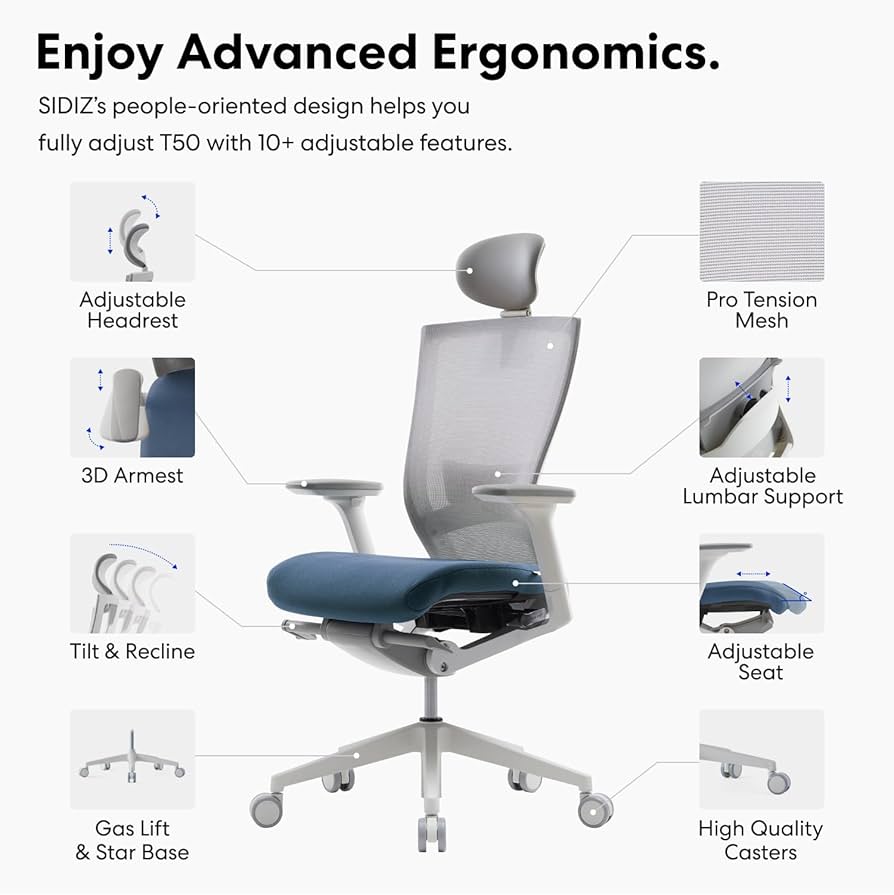 Amazon.com: SIDIZ T50 Ergonomic Office Chair : High