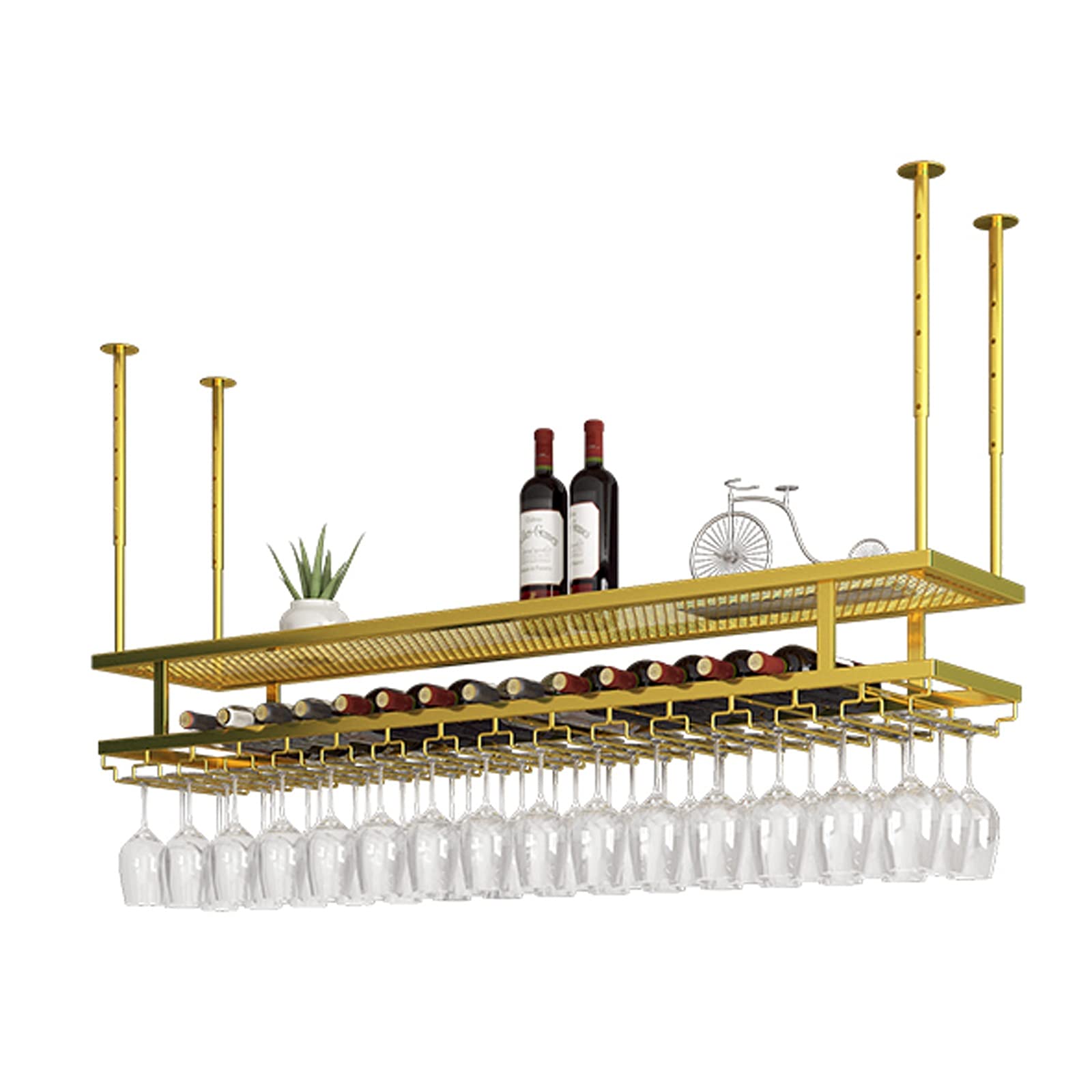 Support de stockage réglable en hauteur pour organiser vos bouteilles sans encombrer
