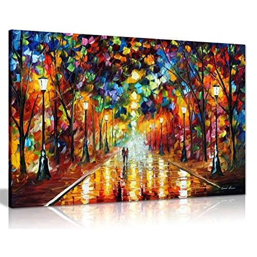 Farewell to Anger by Leonid Afremov Canvas Wall Art Picture Print for Home Decor (36×24)