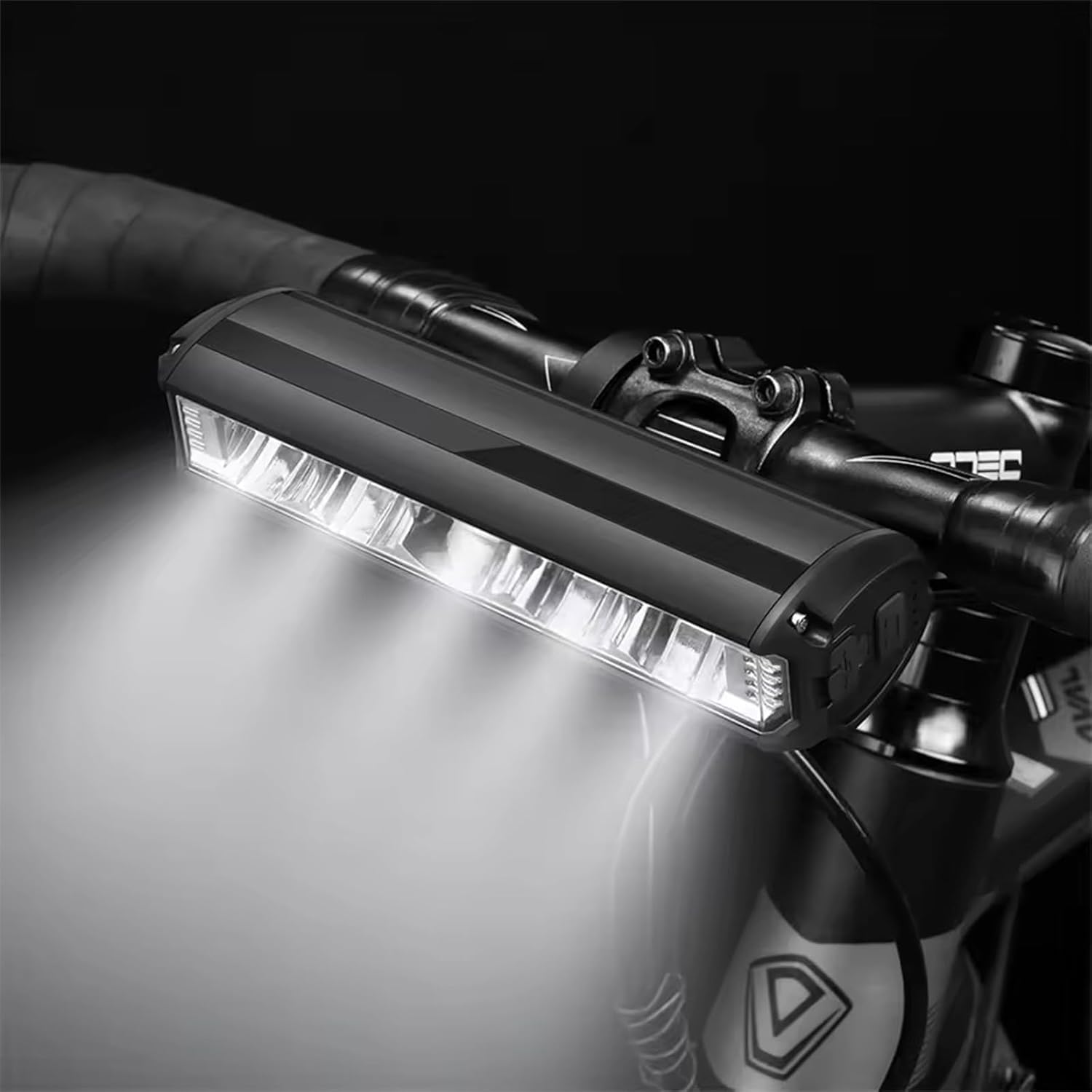 Phare avant 3250 lm LED super lumineux - Puissance mobile 8000 mAh - Standard StVZO pour adultes - Pour VTT, vélo tout-terrain
