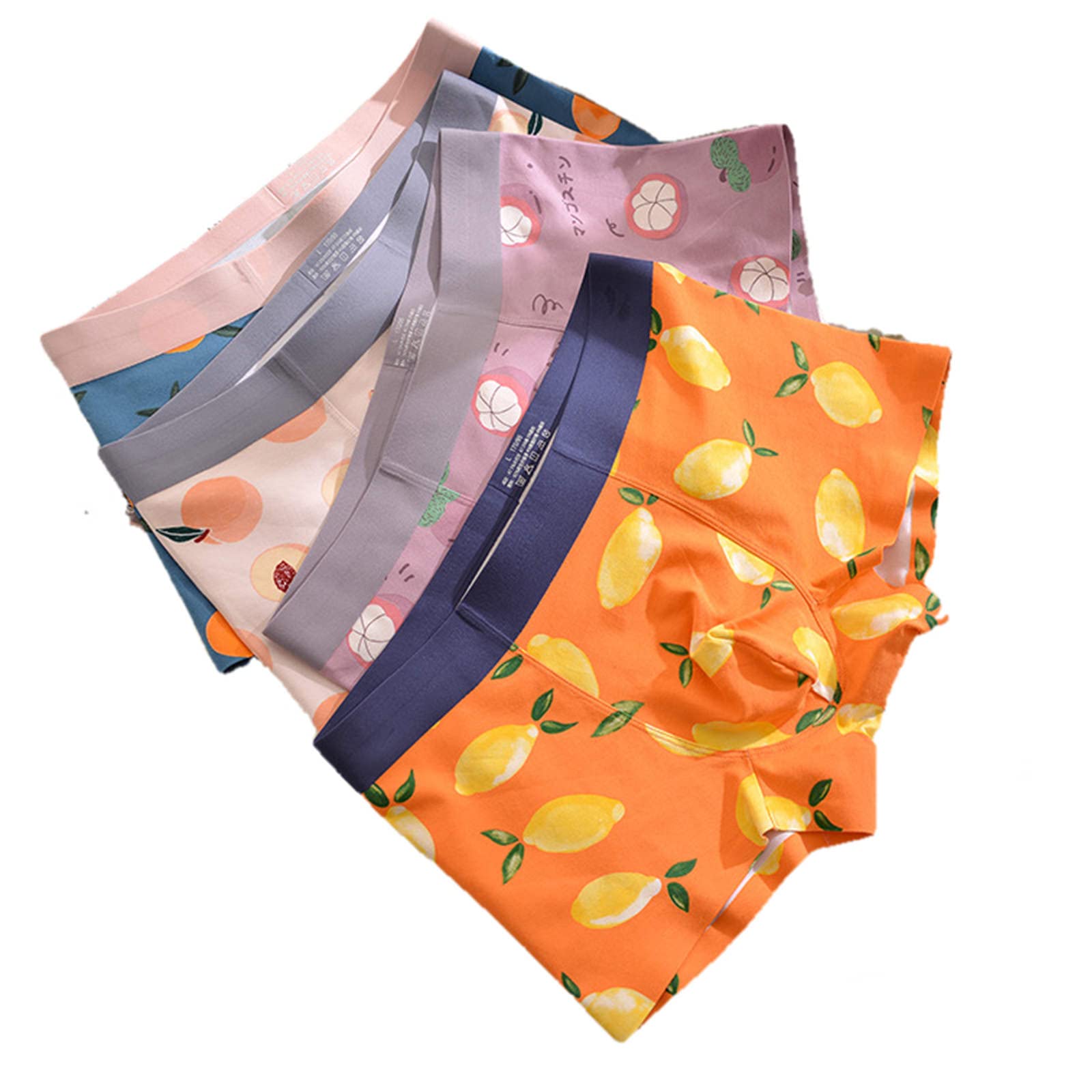 Boxer Uomo Boxer Seamless Modal Media Vita Stampa Intimo per Uomo Tratto Traspirante