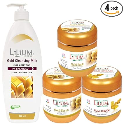 Herbal Skin Care Gold Combo Kit (500gm Each) Pack of 4-GC665