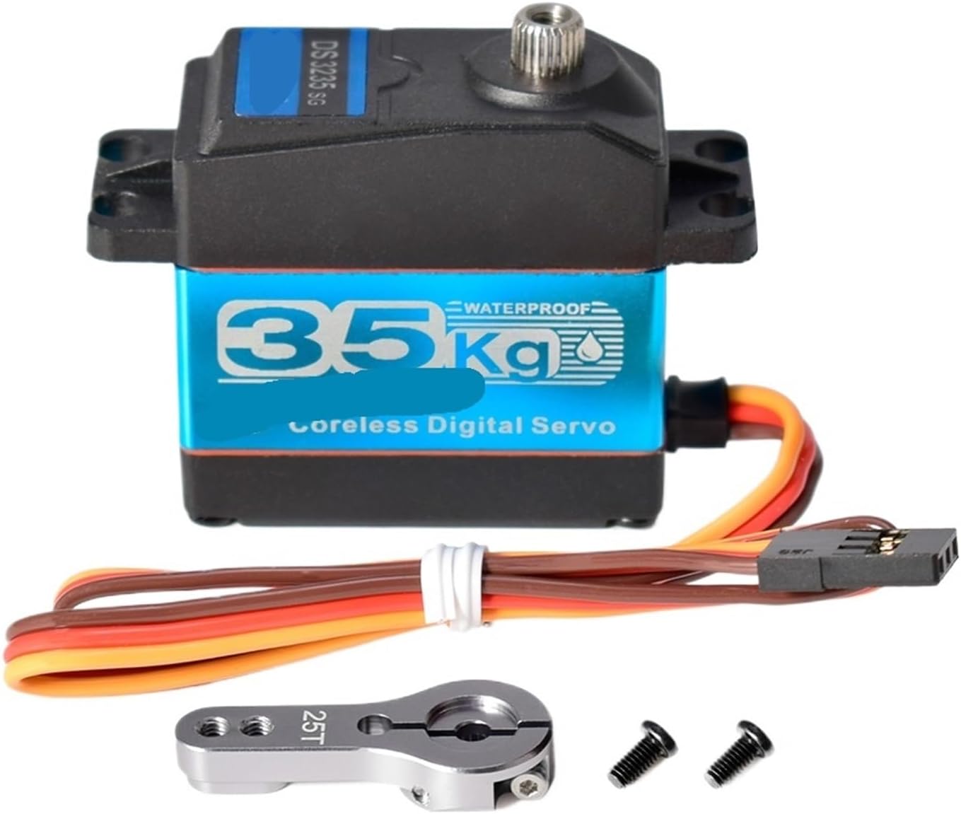 Waterproof Remote Control servo DS3218 20KG DS3225 25KG DS3235 35KG 180/270 Degrees Suitable for 1/8 1/10 1/12 Metal Gear Digital servo(DS3225MG 180)