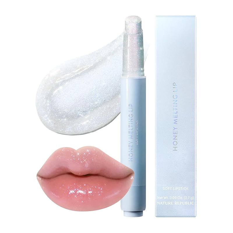 Bálsamo labial com brilho Nature Republic HONEY MELTING LIP, 15 CRYSTAL SPARKLE