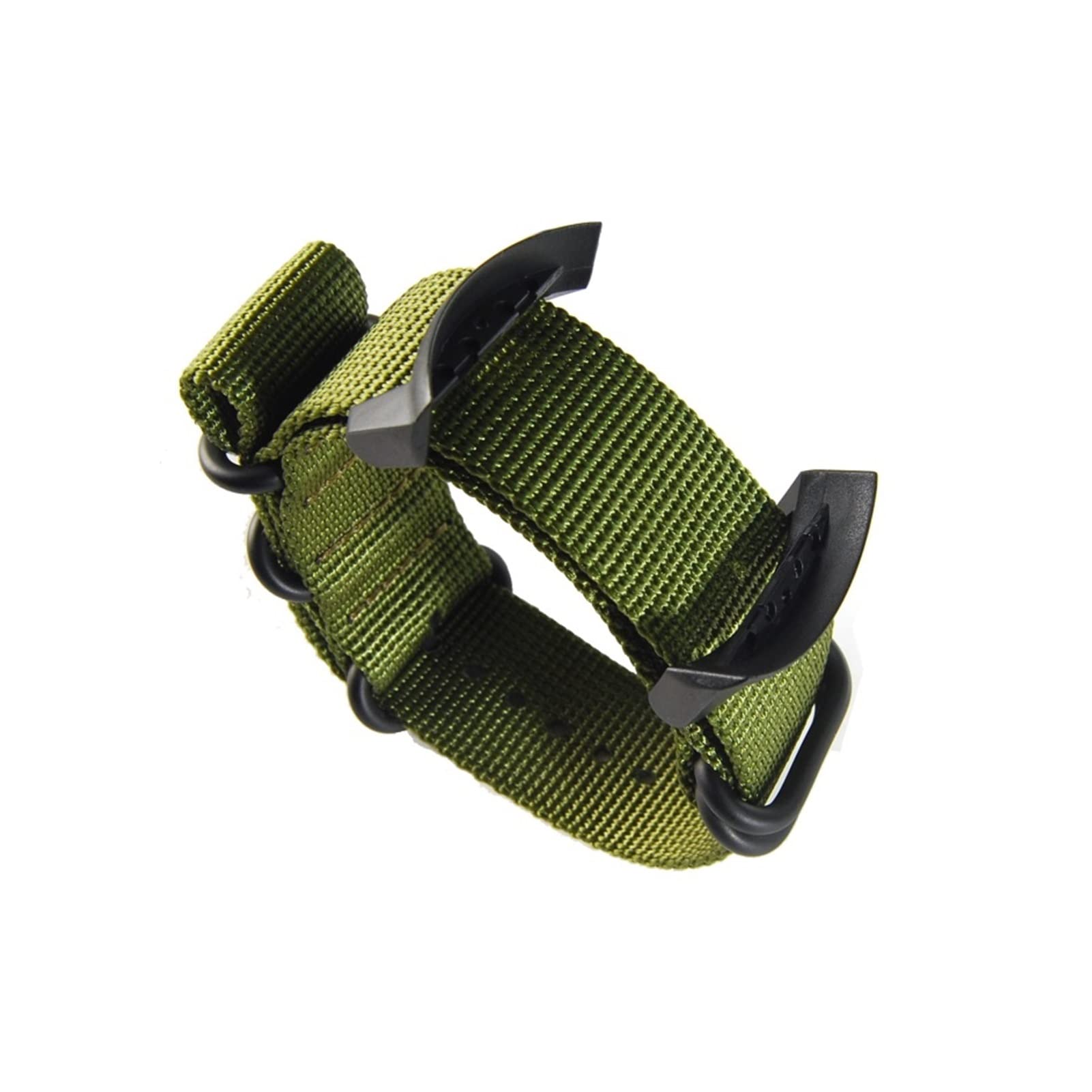 REFKIT For Suunto For D6 For D6I For Dive Computer Watch Nylon Strap Watchbands+ABS Adapters+Screwbars(Green)
