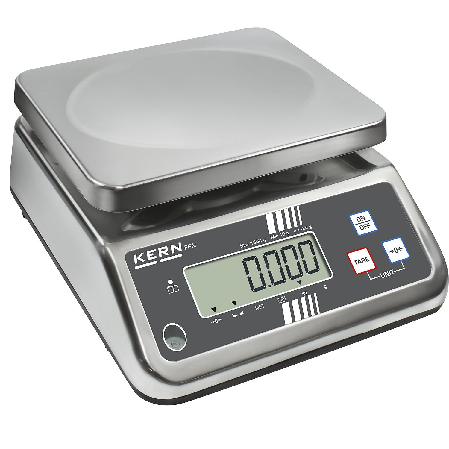 For Demand wiib25 Bilancia acciaio inox ffn-n senza Omologazione, graduazione 5 gr, scuola di pesaje 0 – 25 kg