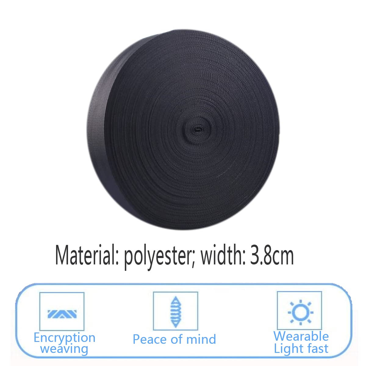 Sangle Déménagement Largeur 3,8 Cm D'épaisseur Sangle De Transport Multifonctionnelle sans Sangle De Traction Élastique,40 Meters