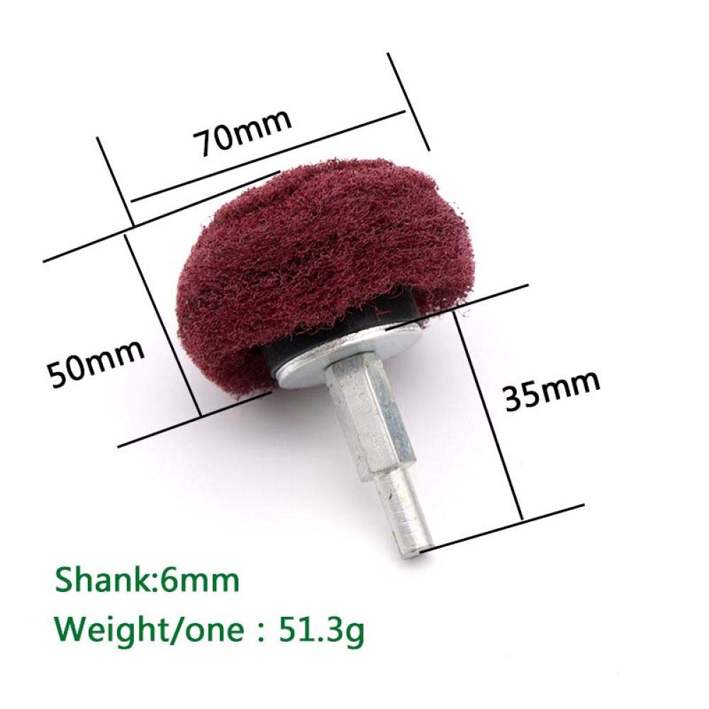 Tarcza do szorowania Głowica szlifierska Tarcza po 1 szt. 6mm Shank nakładka do szorowania głowica szlifierska z włókna nylonowego polerowanie tarcza polerska elektryczna szlifierka szczotki narzędzia