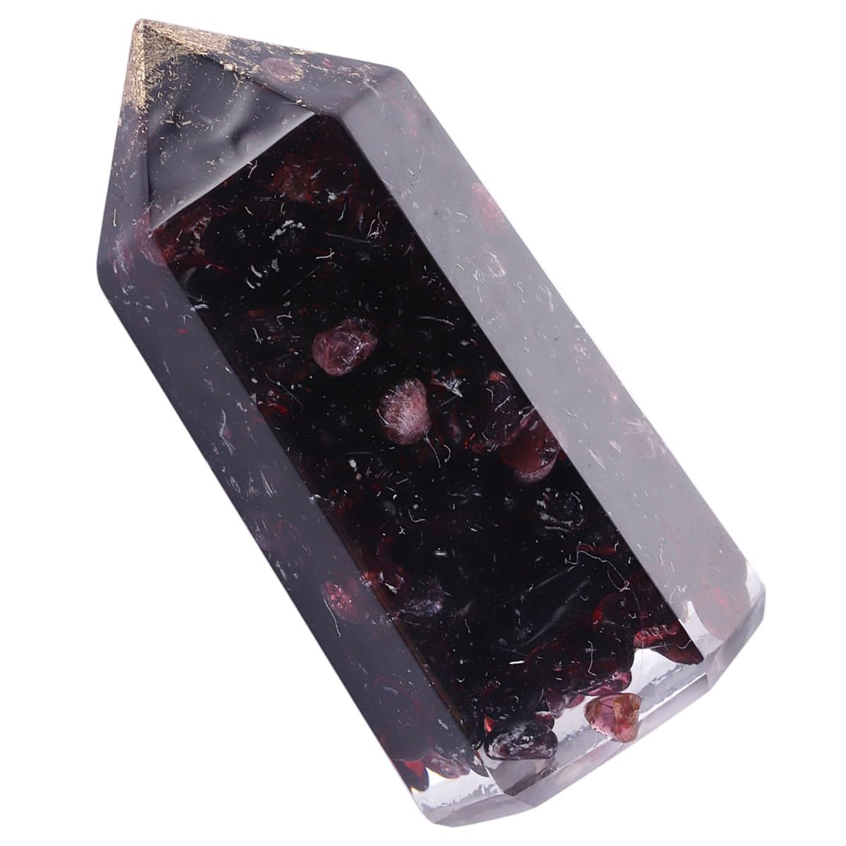 mookaitedecor Set of 2 Natural Garnet Healing Crystal Point Wands 2 Inch - Image 4