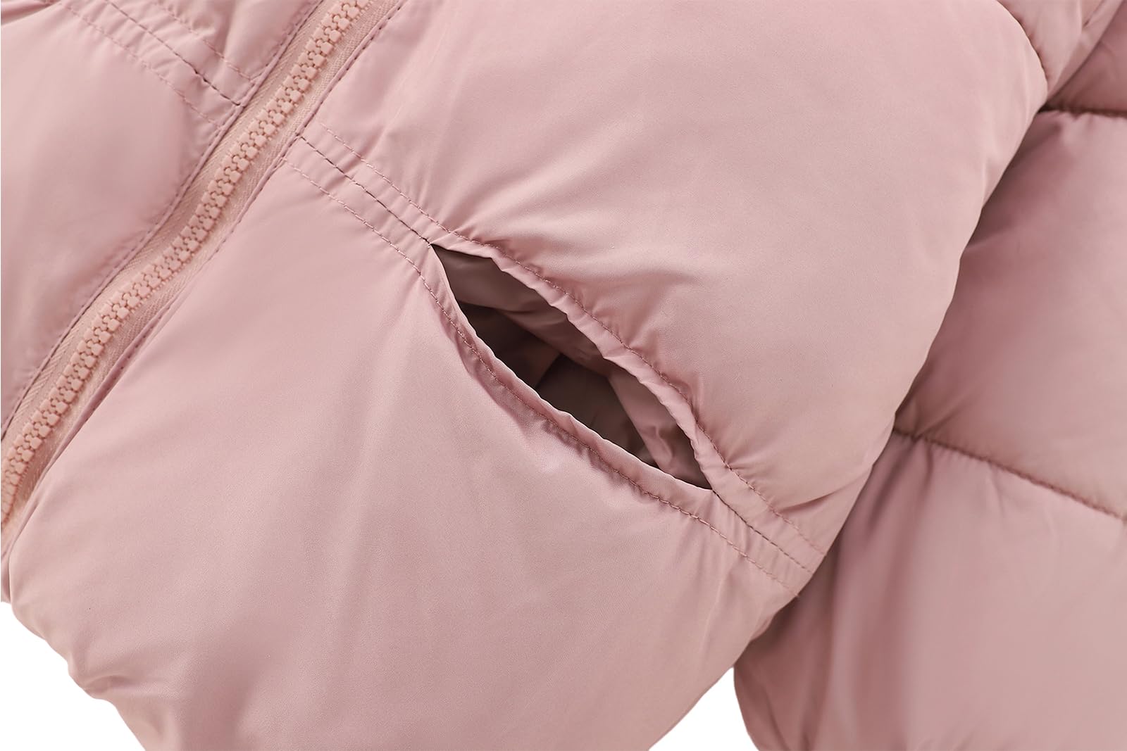Cappotto per bambini con colletto in pelliccia spessa e felpa con cappuccio - Caldo piumino invernale