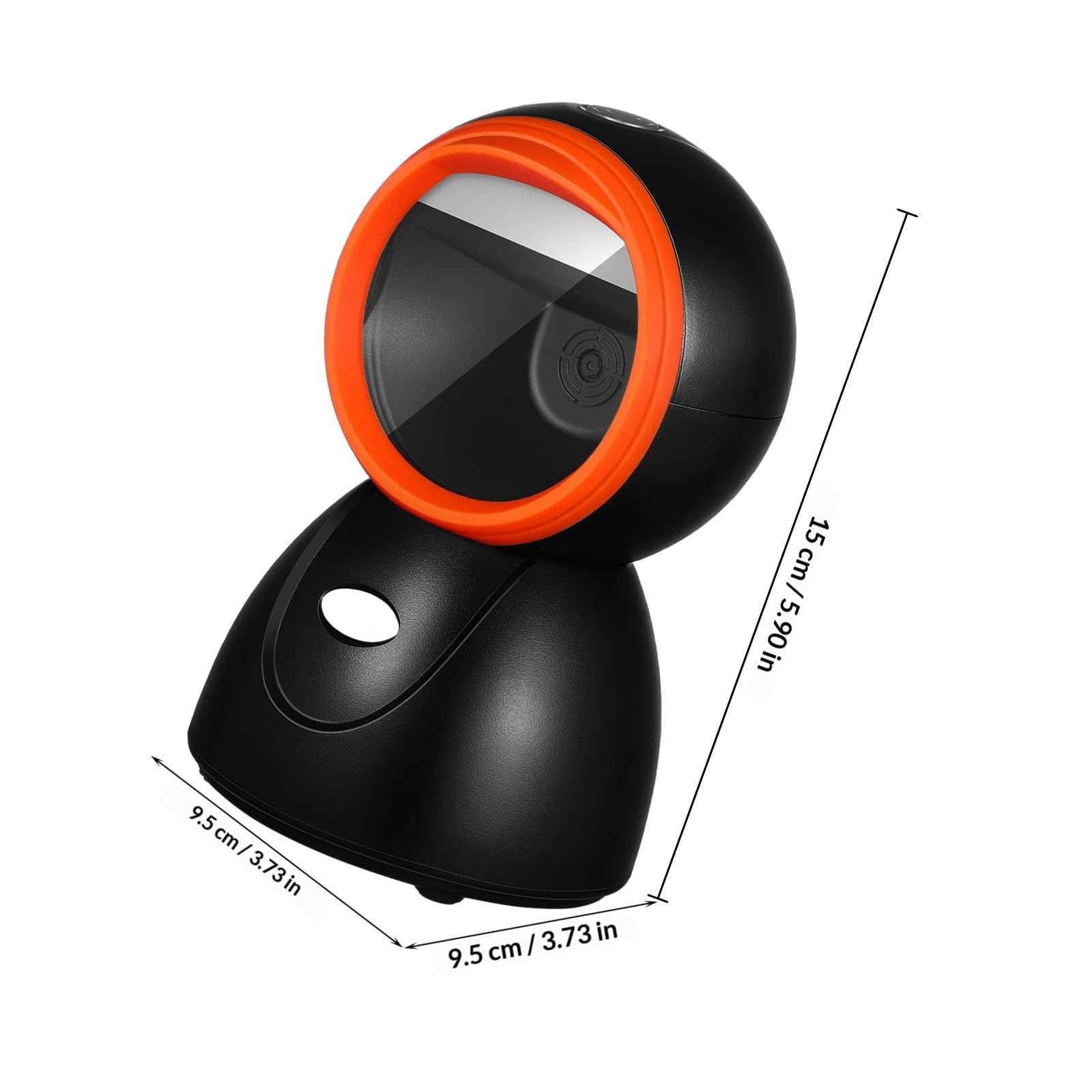Scanner Codici a Barre da Tavolo Sferico per Supermercato, ABS
