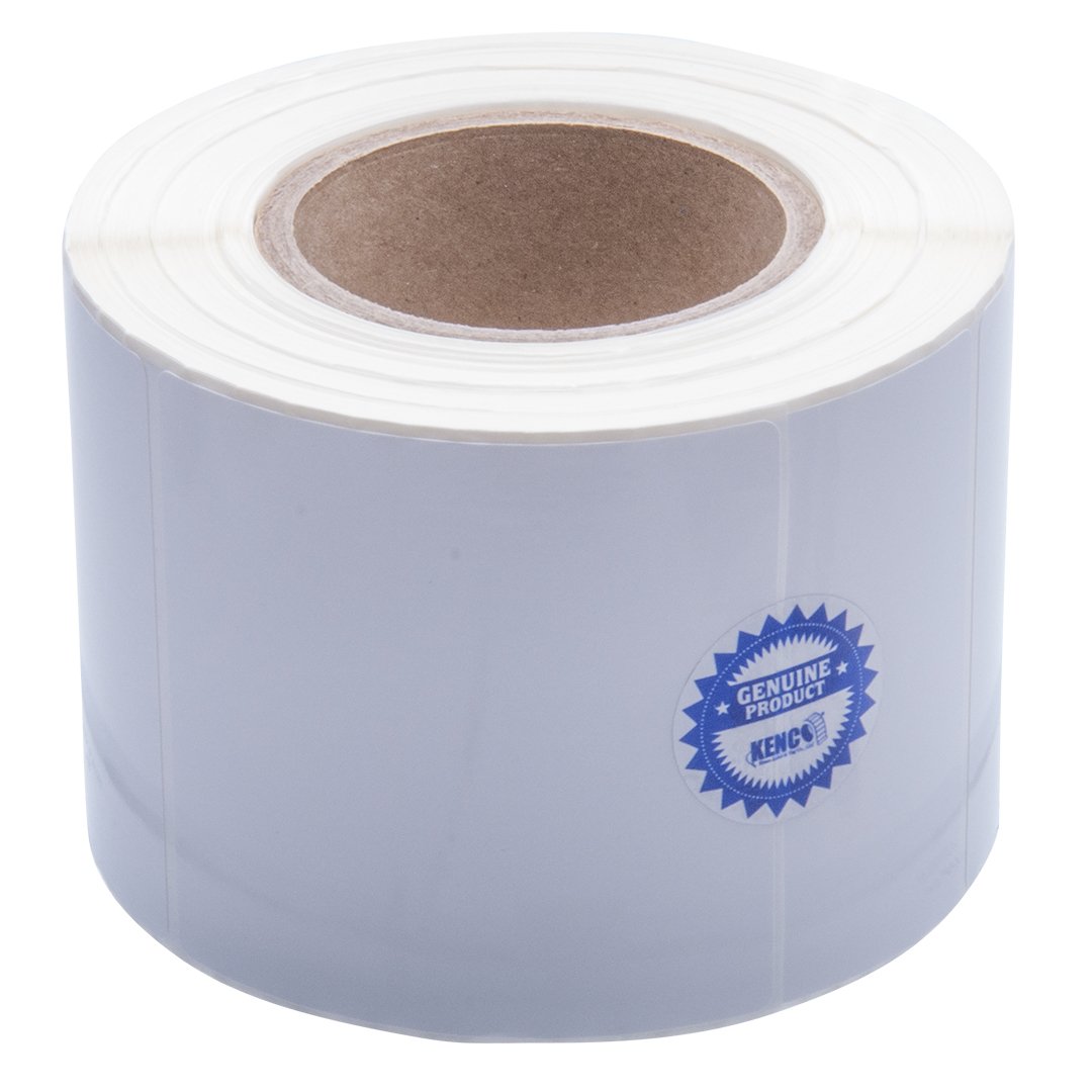 KencoPremium Inkjet 4 X 4 Rectangle High Gloss Paper Roll-Fed Inkjet Labels. Compatible with Primera Color Label Printers and Many Other Printer Brands. Supplied 625 Labels on a 3 core.