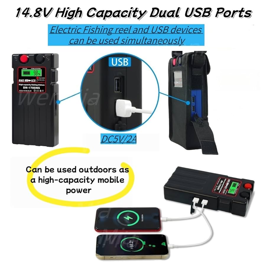 14.8V Rechargeable Lithium Batterries for Sea Fishing