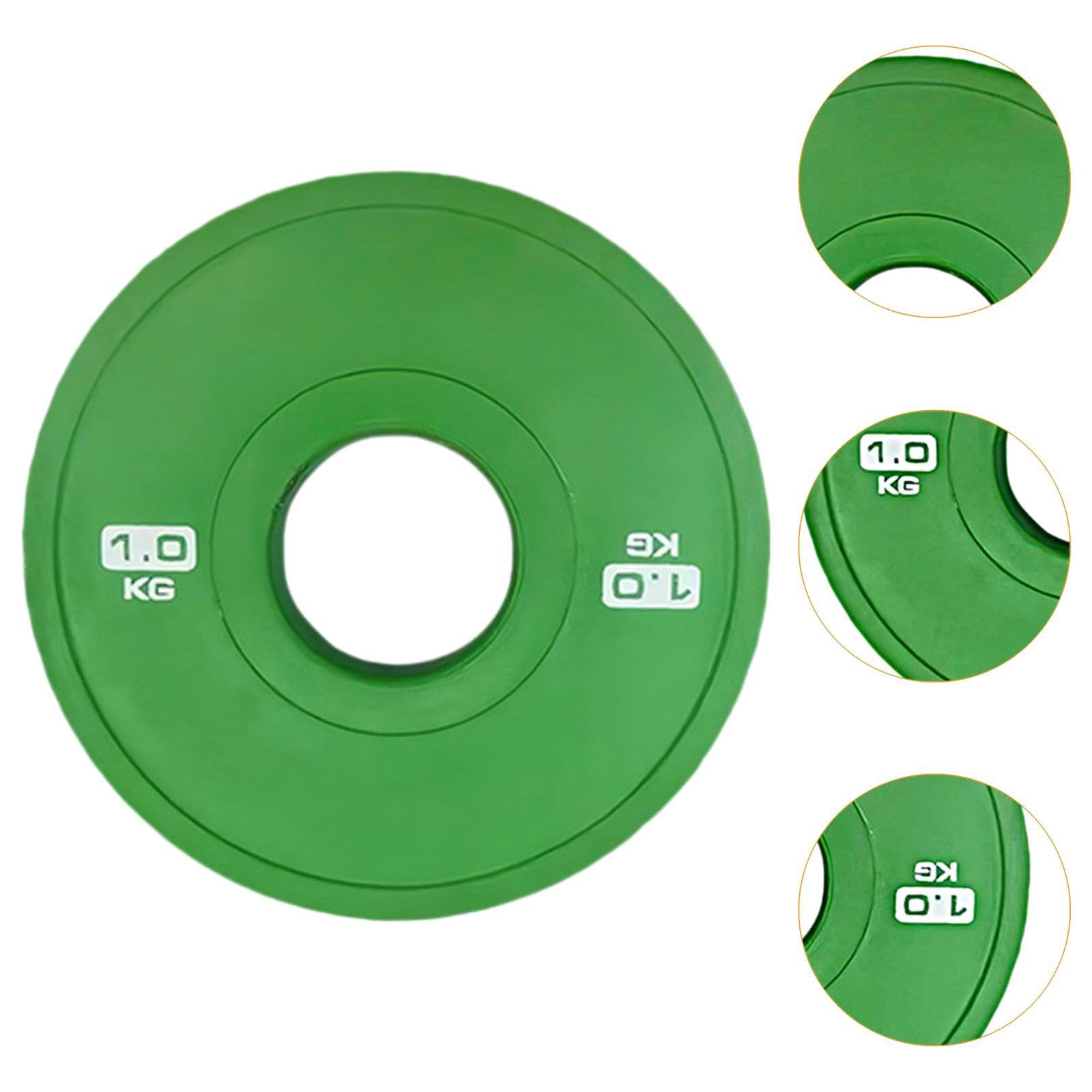 2 Discos de Pesas para Barra de 5 Cm, ​​Multifuncionales, de 0,5 Kg, Color