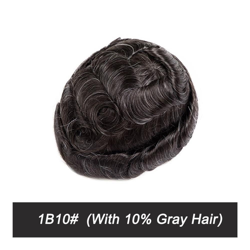 Ludzkie włosy Toupee Ultra Thin PU Base Hairpiece