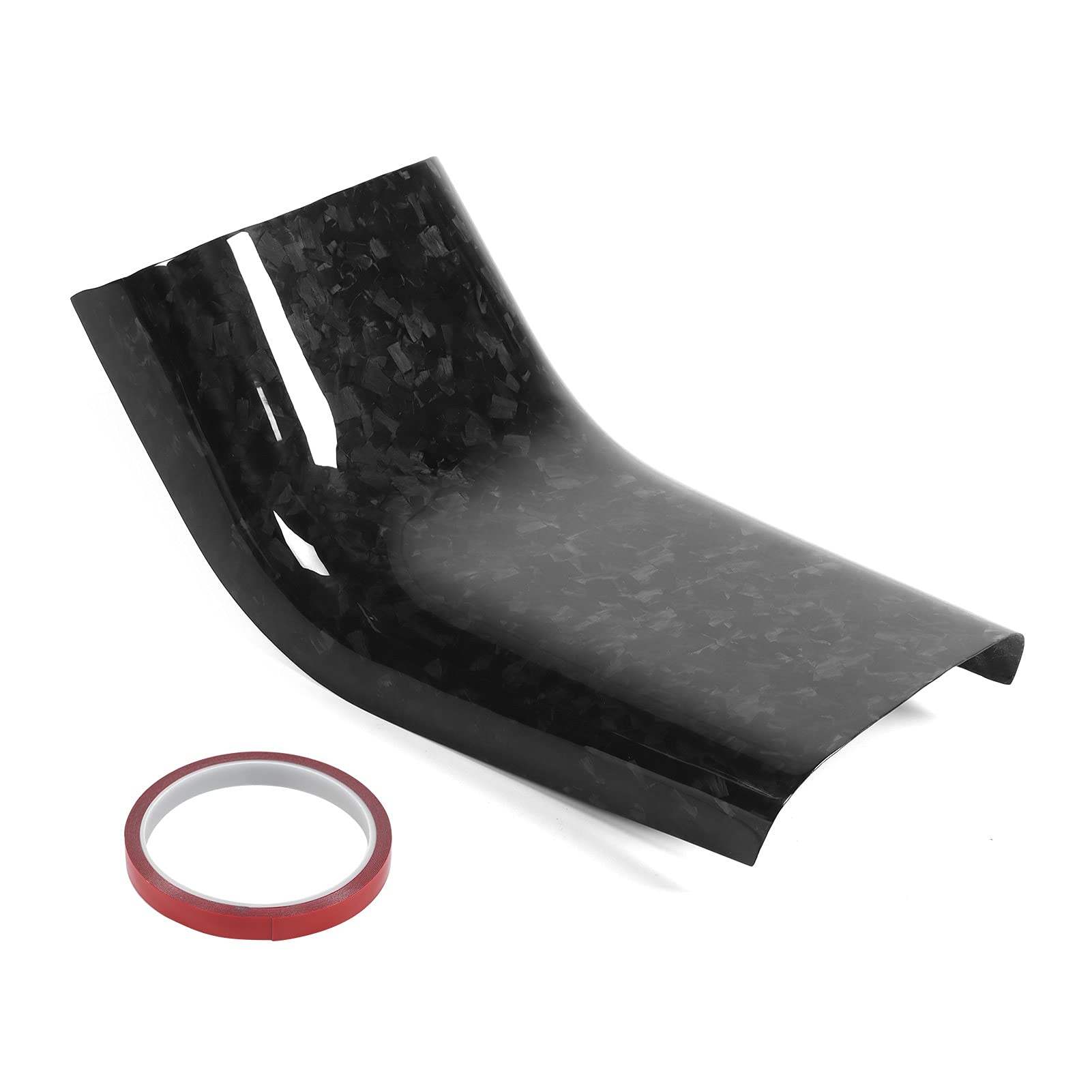 Trockene Carbonfaser-Abdeckung für 2018-2021, Marmoroptik | Originale Passform, Klebeinstallation ohne Bohren, - und kratzfest, für Konsole und Lüftungsgitter.