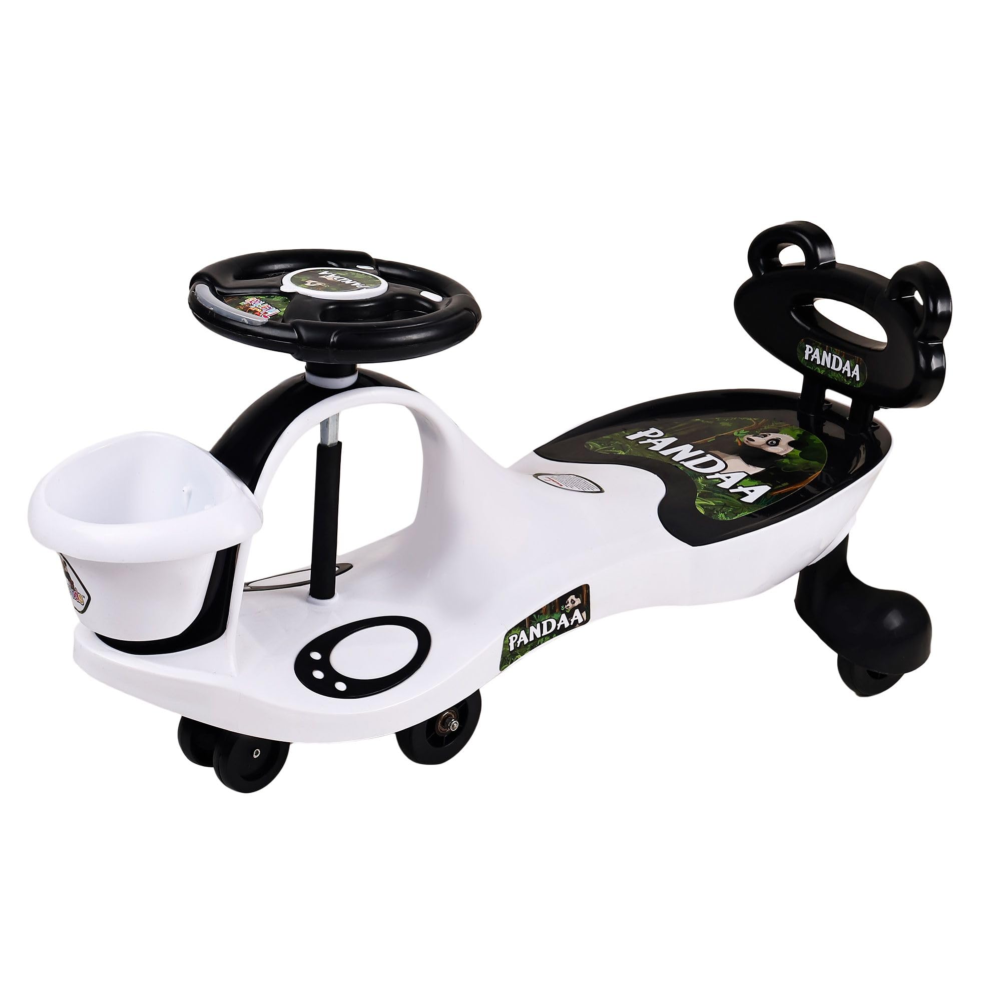 Duitlite Panda Bucket Magic Car for Kids with Light & Music, 18 Month to 14 Year Comfortable Seats & Durable Weight Cap- 100 Kg | Ride-on Baby Car, Swing Car, Magic Toy Car, Kids Push Car (White) (B0CX5GW93S) Amazon Price History, Amazon Price Tracker