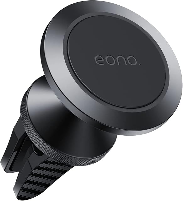 Amazon Brand - Eono NeoStrength Car Phone Mount Holder Magnetic Air Vent in car Mobile Phone Cradle Magnet for iPhone Series, Samsung S20 S10+ A70 S10 Huawei P30 P20 Pro Xperia Xiaomi Oneplus etc