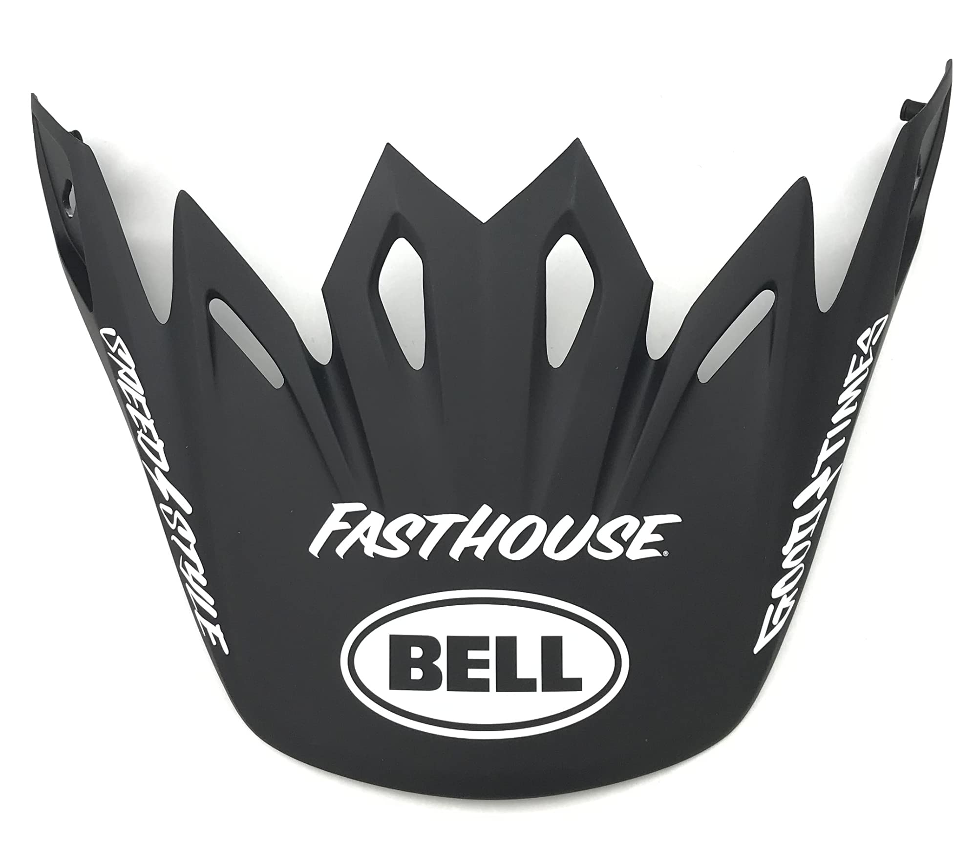 BELL Moto-9 Visor Off-Road Motorcycle Helmet Accessories - Fasthouse Signia Matte Black/White