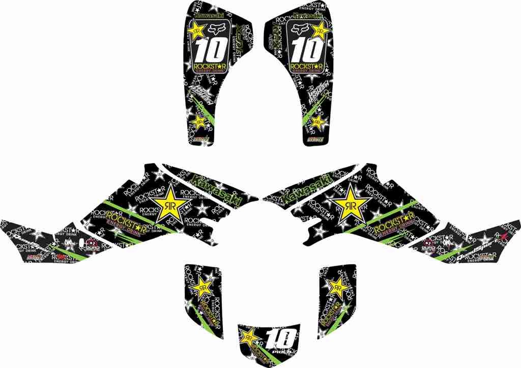 Amazon.com: KrazyGraphics Graphics Kit Compatible with Kawasaki