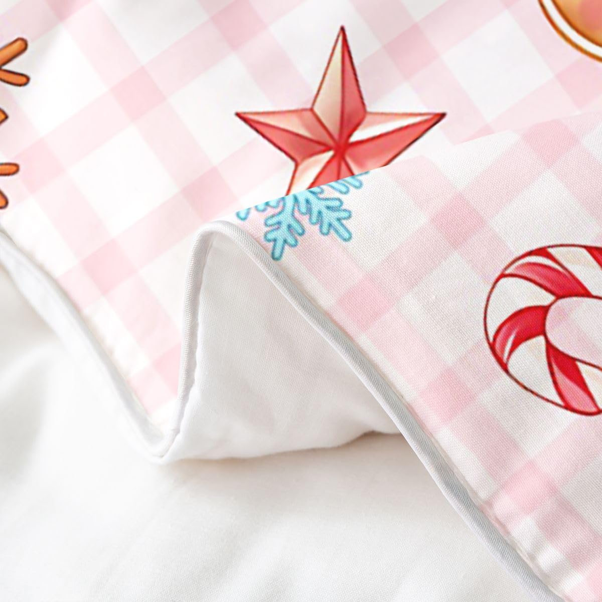 Homewish Weihnachts Süßigkeit Baumwolle Bettwäsche 220x240