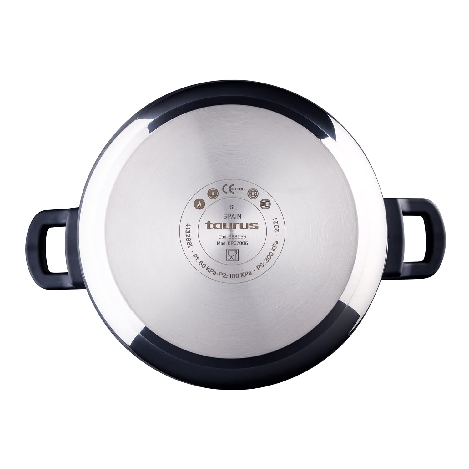Taurus Great Moments Super 6L - Pentola a pressione super veloce, 6L, manici cool-touch, sistema di risparmio energetico, 5 sistemi di sicurezza, senza PFOA, adatto a tutti i tipi di fuoco