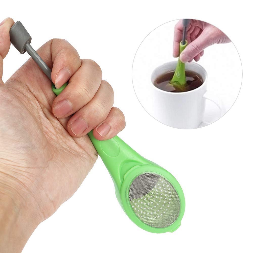 HG HGROPE Total Infuser, Portable Green Silicone Tea Strainer