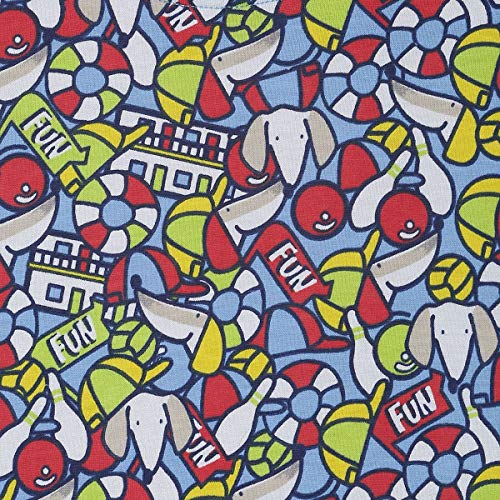 Image of miniklub Boys Multicoloured Printed Round Neck Pure Cotton T-Shirt