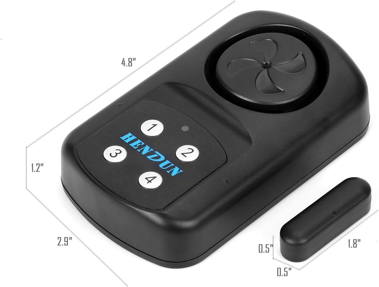 HENDUN Pool Gate Alarm Outdoor Wireless with Remote, 140db Loud, Waterproof Door Alarm Sensor, Kids Safety, Weatherproof Garage Fence Entry Chime (2 Pack)