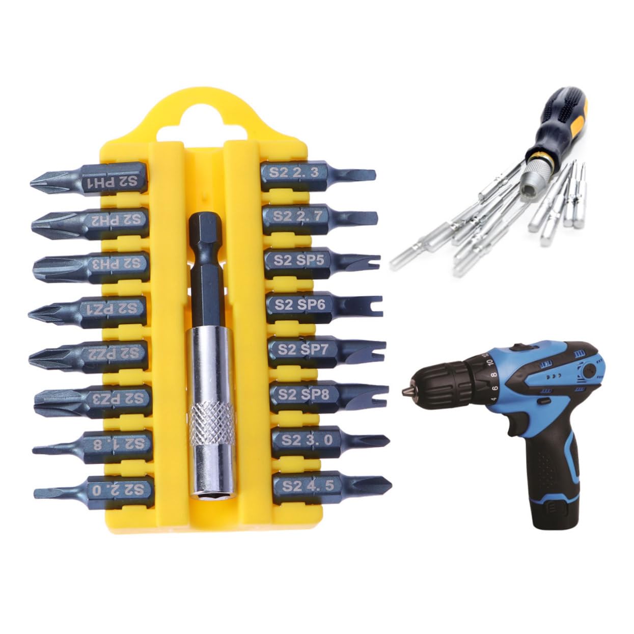 jojofuny Avvitatore Elettrico 3 Pezzi 17 1 Cacciavite Ph Tel Cacciavite Magnetico Punta Del Trapano Punte Pentagonali Magnetiche Pezzi Pentagonali Bit Esadecimali Punte Lunghe Elettrico