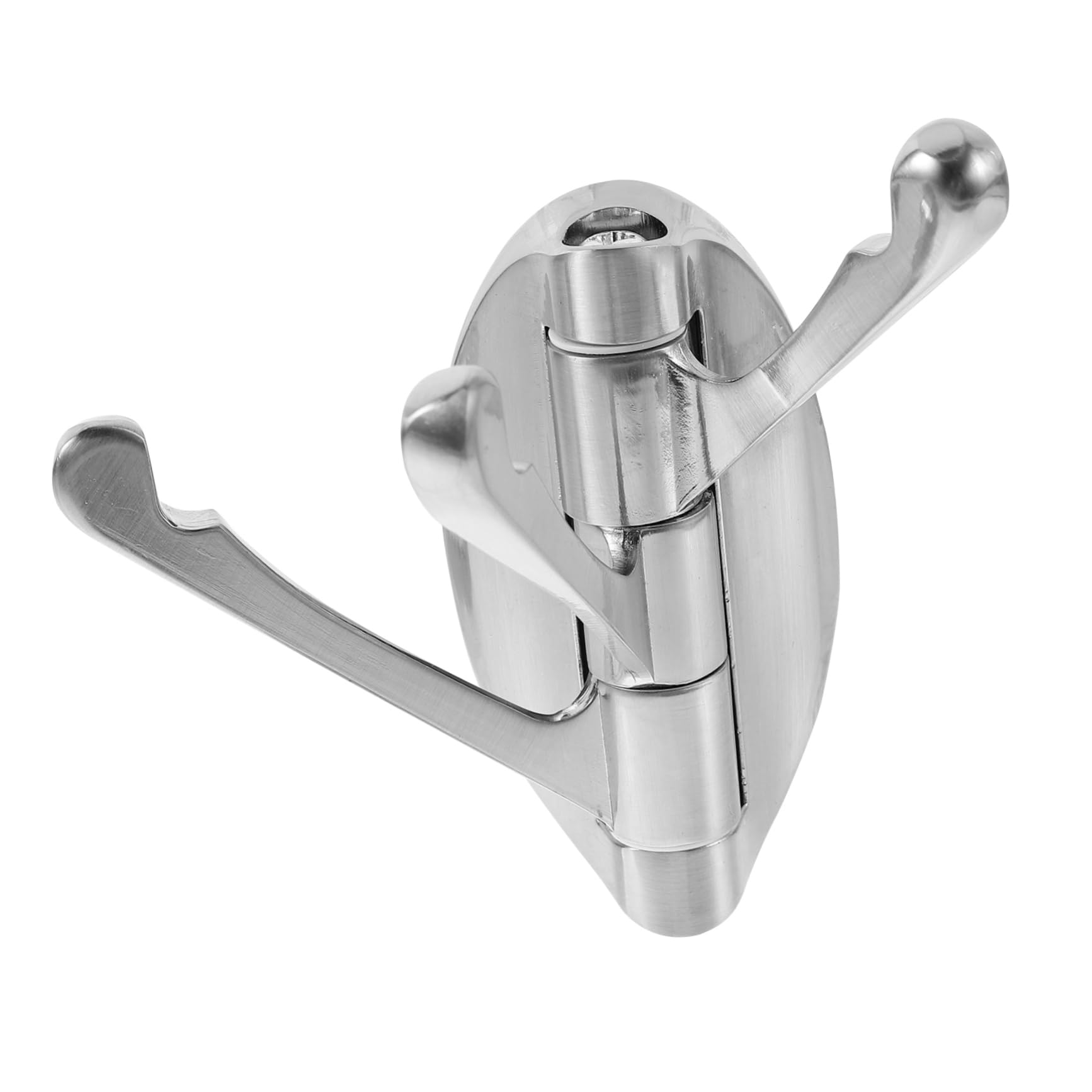 SHINEOFI 4 Piezas Gancho de metal giratorio ganchos de baño gancho giratorio para montaje en pared bath colgador de toallas gancho montado en la pared Ganchos colgantes Aleación de zinc