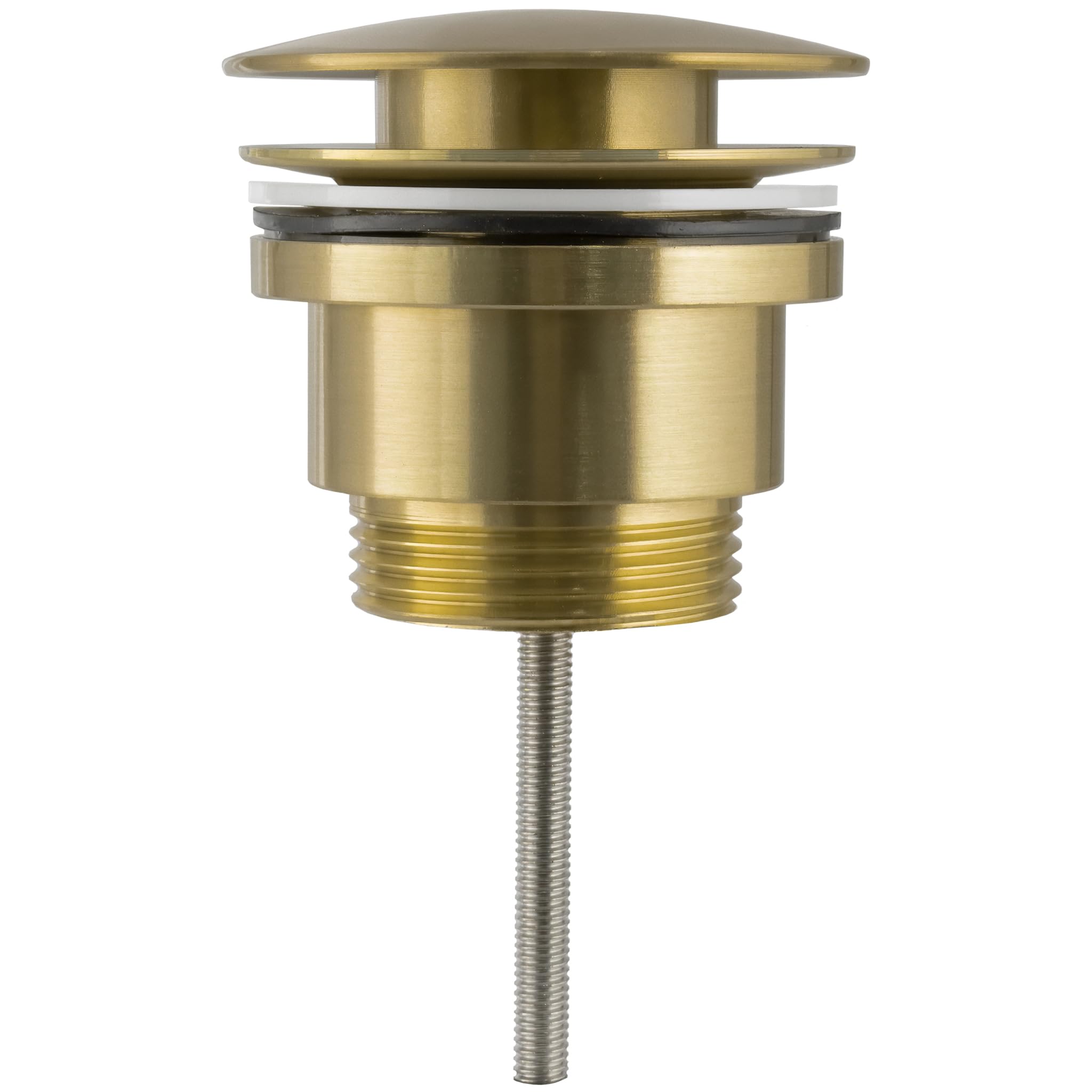 VALAZ Ablaufgarnitur Schwarz Matt - Klick-Clack Ohne Überlauf