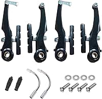 Par Freio Tradicional Jogo Kit V-brake Nylon Sapata Orbital 70 mm Bike Bicicleta Mtb Preto - Paco/GTA