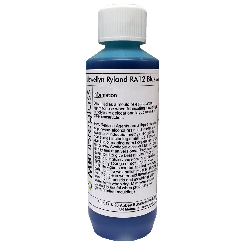 Polycraft LR RA12 PVA Blue Matt Release Agent - 250ml