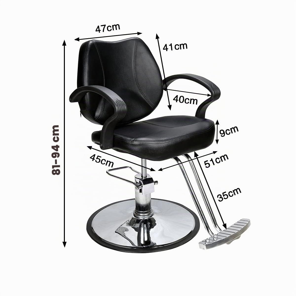 Barberpub Silla de peluquería hidráulica 2057BK