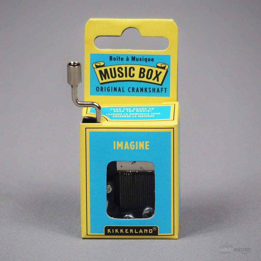 Amazon.com: Kikkerland Imagine Crank Music Box Sivler : Home & Kitchen