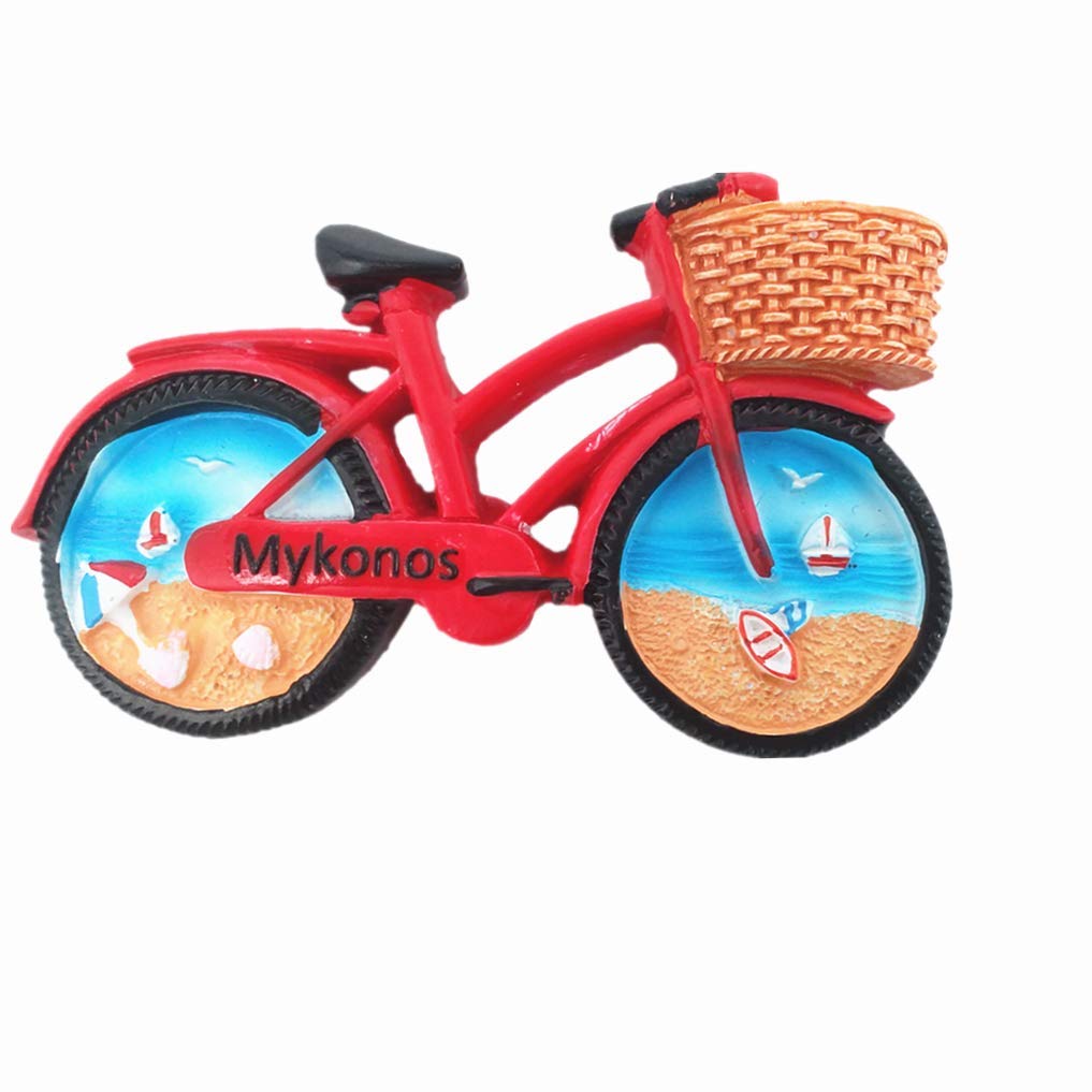 MUYU Magnet 3D Mykonos Greece Fridge Souvenir Gift Home Kitchen Decoration Refrigerator ic Sticker Collection