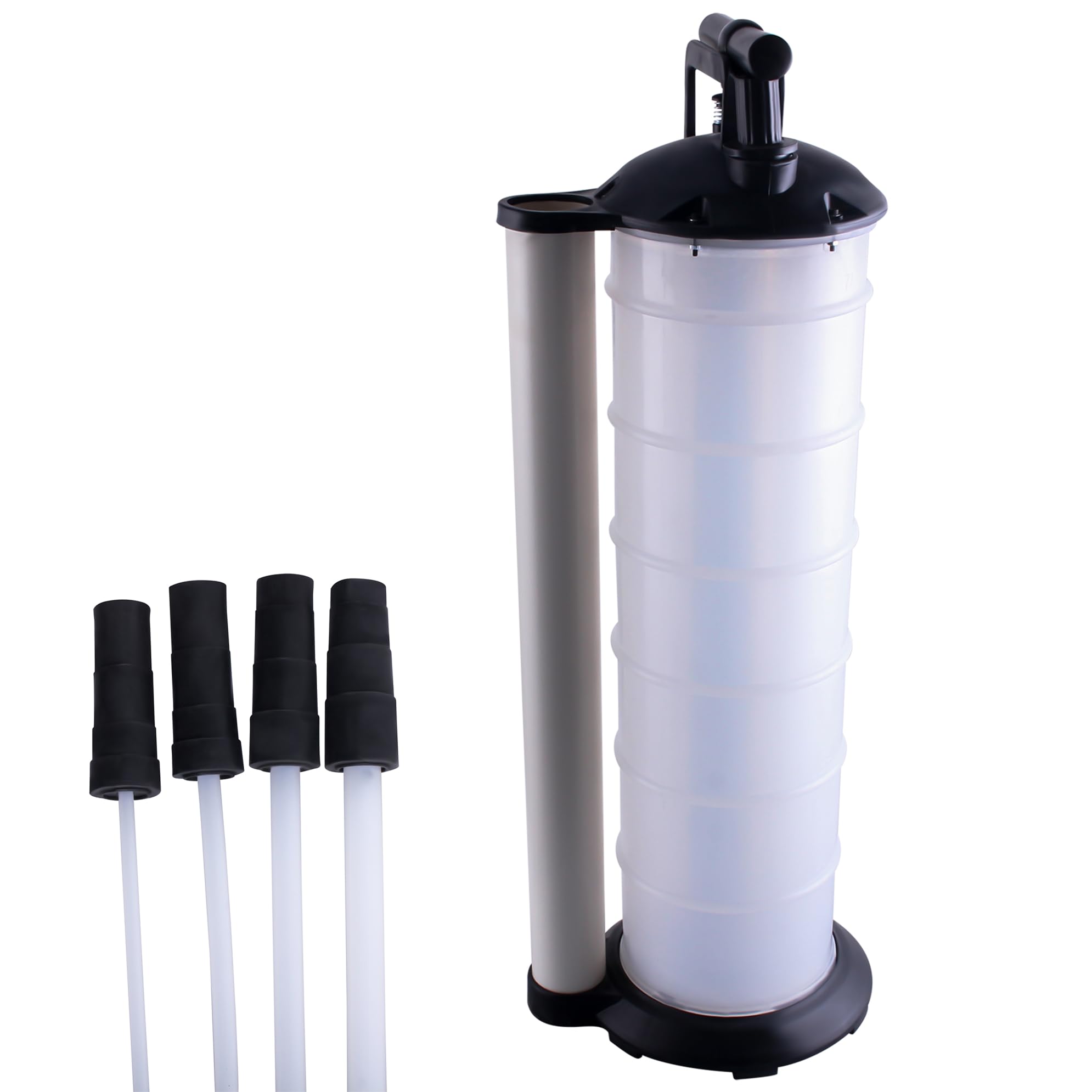 Ölabsaugpumpe 7L Absaugpumpe Handpumpe mit 4 Schläuchen 4 6 8 10mm Absaugpumpe Öl Bremsenentlüftungsgerät Flüssigkeitsabsaugpumpe für Fahrzeugölwechsel Motorölwechsel